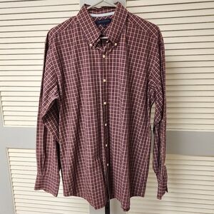 Tommy Hilfiger Men Plaid Classic Long Sleeve Button Shirt